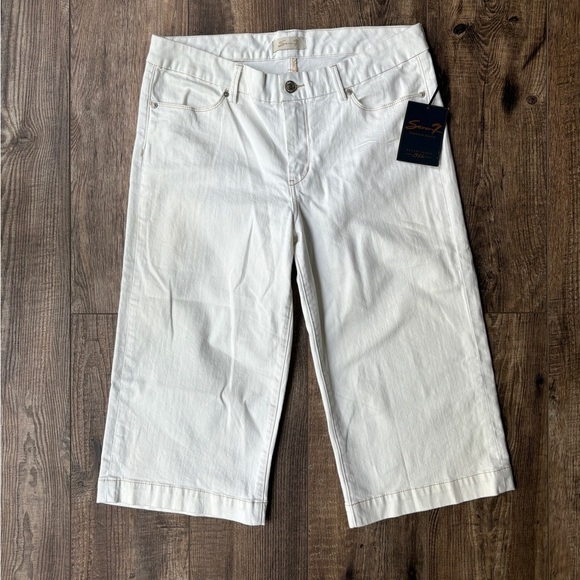 Seven7 Denim - NEW Seven7 Premium Denim Cropped Jeans White Women's Size 16
